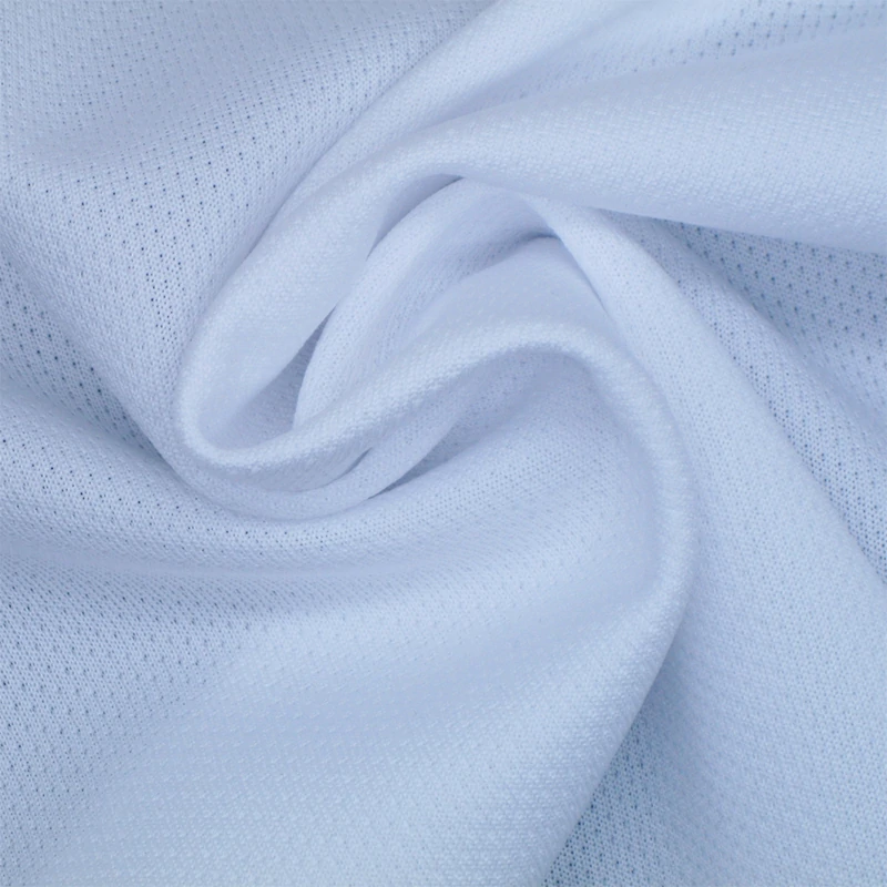 Moisture Wicking Polyester Bird’s Eye Knit Fabric