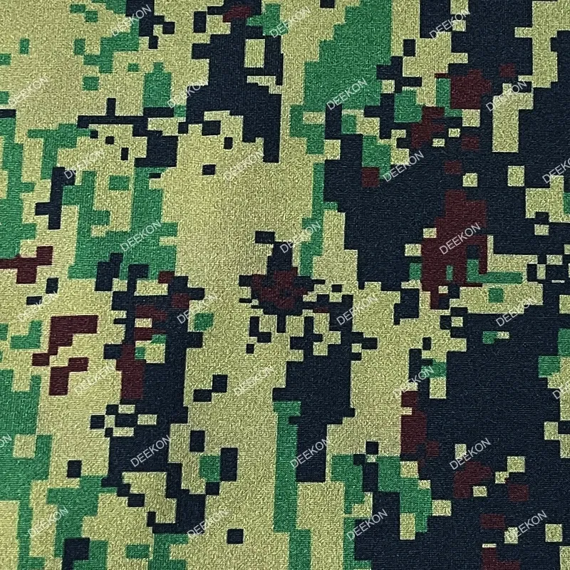 100% Polyester Digital Camouflage Military Knitted Fabric