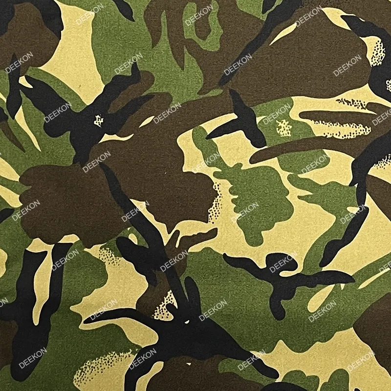 65% Polyester 35%Cotton Woodland Camouflage Military Fabric