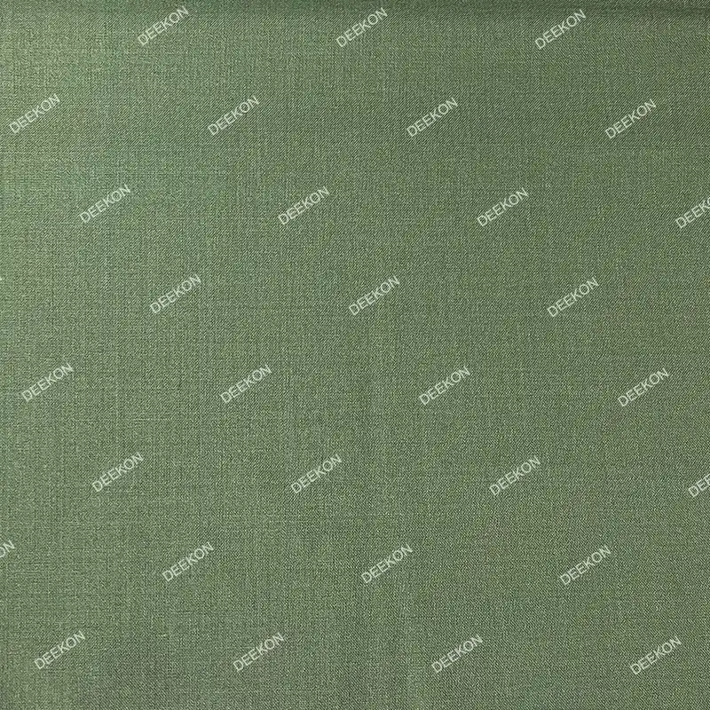 Green Color 43% Wool 57% Polyester Uniform Fabric