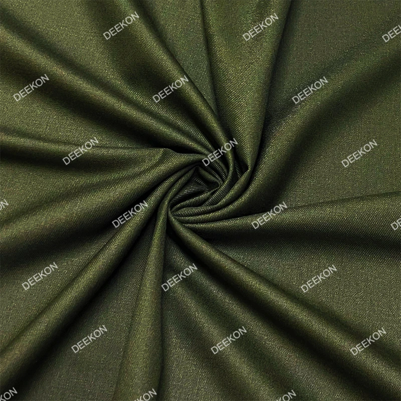 Jordan Wool-Trivera Blended Green Military Fabric