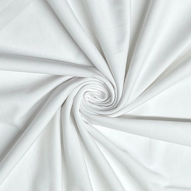 UV Resistant White Plain Weave Cooling Fabric UPF 50+